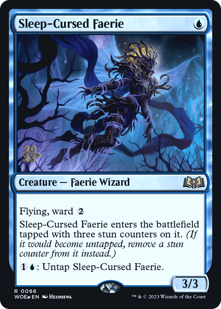 Sleep-Cursed Faerie (PRE-066) - Wilds of Eldraine Promos Foil