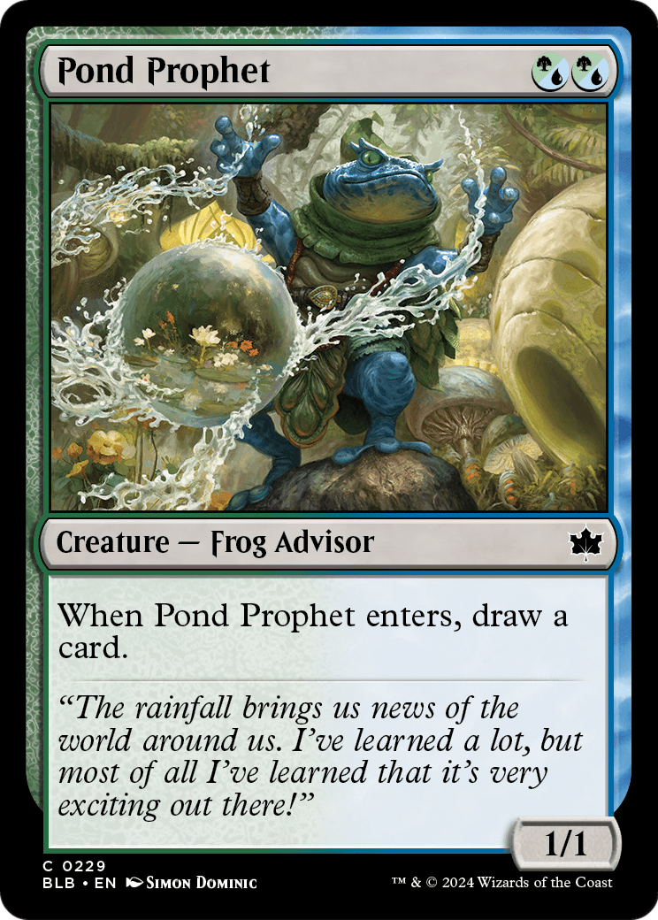 Pond Prophet (BLB-229) - Bloomburrow Foil