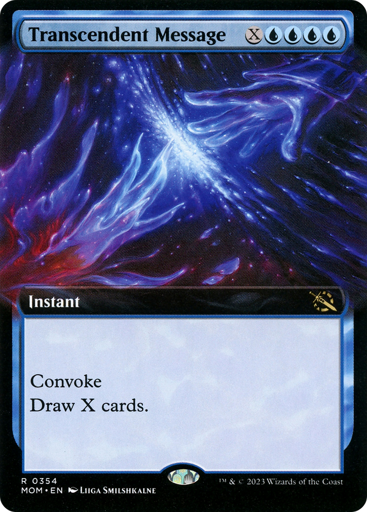 Transcendent Message (Extended Art) (MOM-354) - March of the Machine: (Extended Art) Foil