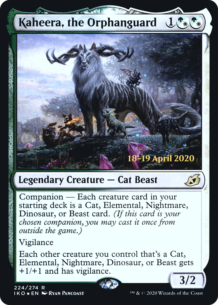Kaheera, the Orphanguard (PRE-224) - Ikoria: Lair of Behemoths Promos: (companion) Foil