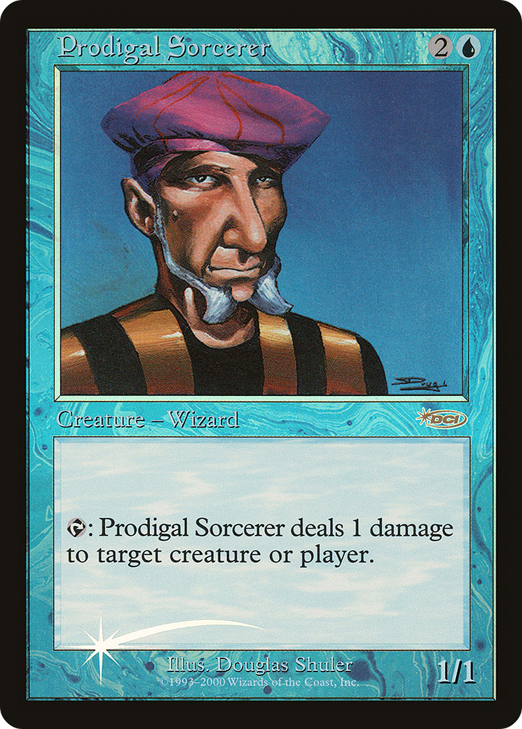 Prodigal Sorcerer (FNM-) - Friday Night Magic 2000 Foil