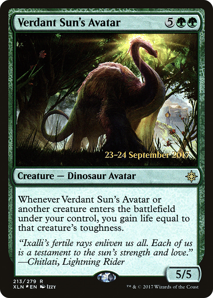 Verdant Sun's Avatar (PRE-213) - Ixalan Promos Foil