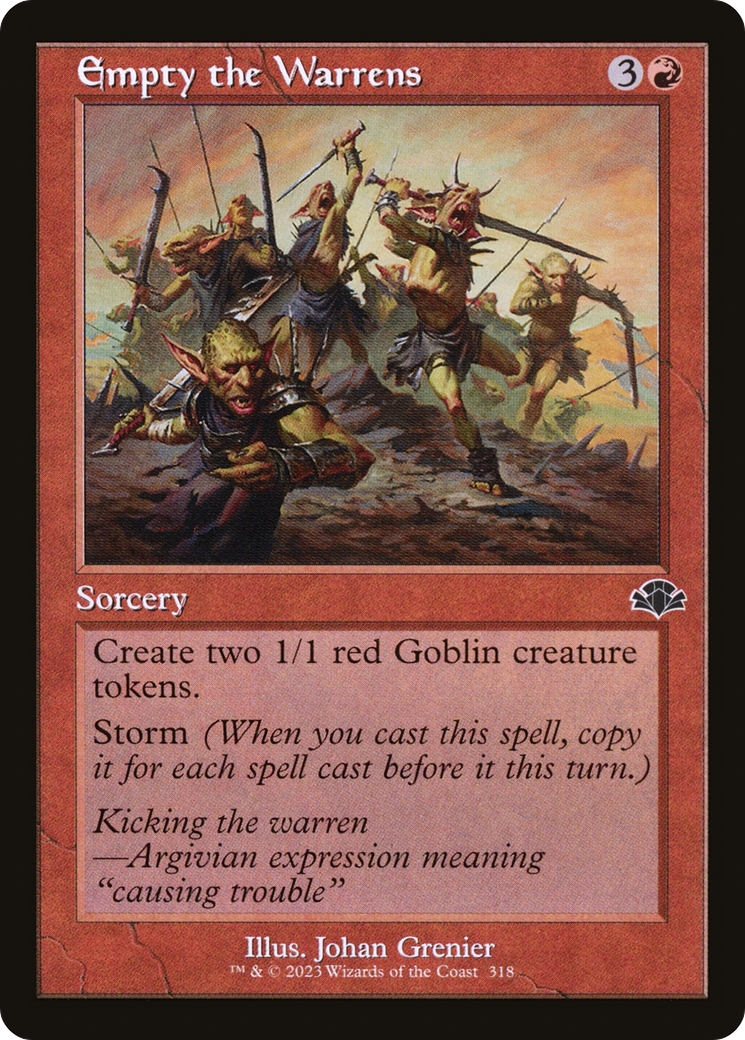 Empty the Warrens (Retro Frame) (DMR-318) - Dominaria Remastered