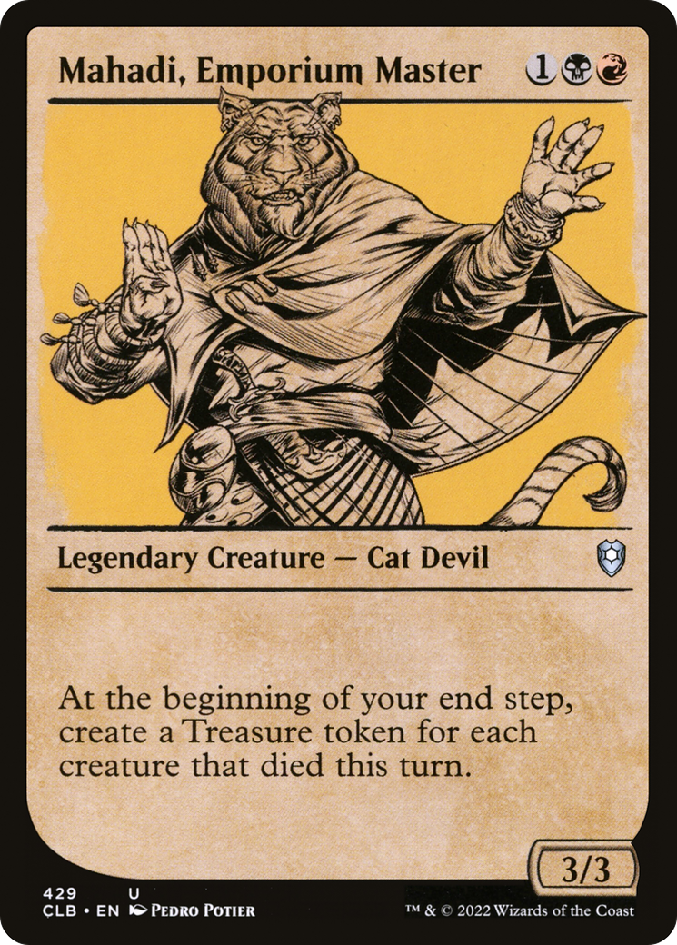 Mahadi, Emporium Master (Showcase) (CLB-429) - Commander Legends: Battle for Baldur's Gate: (Showcase) Foil
