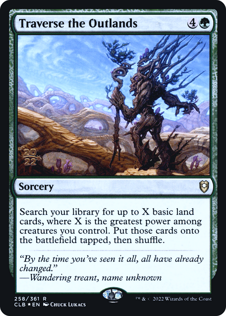 Traverse the Outlands (PRE-258) - Battle for Baldur's Gate Promos Foil