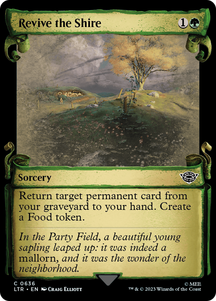 Revive the Shire (Showcase Scrolls) (LTR-636) - The Lord of the Rings: Tales of Middle-earth: (Showcase) Foil