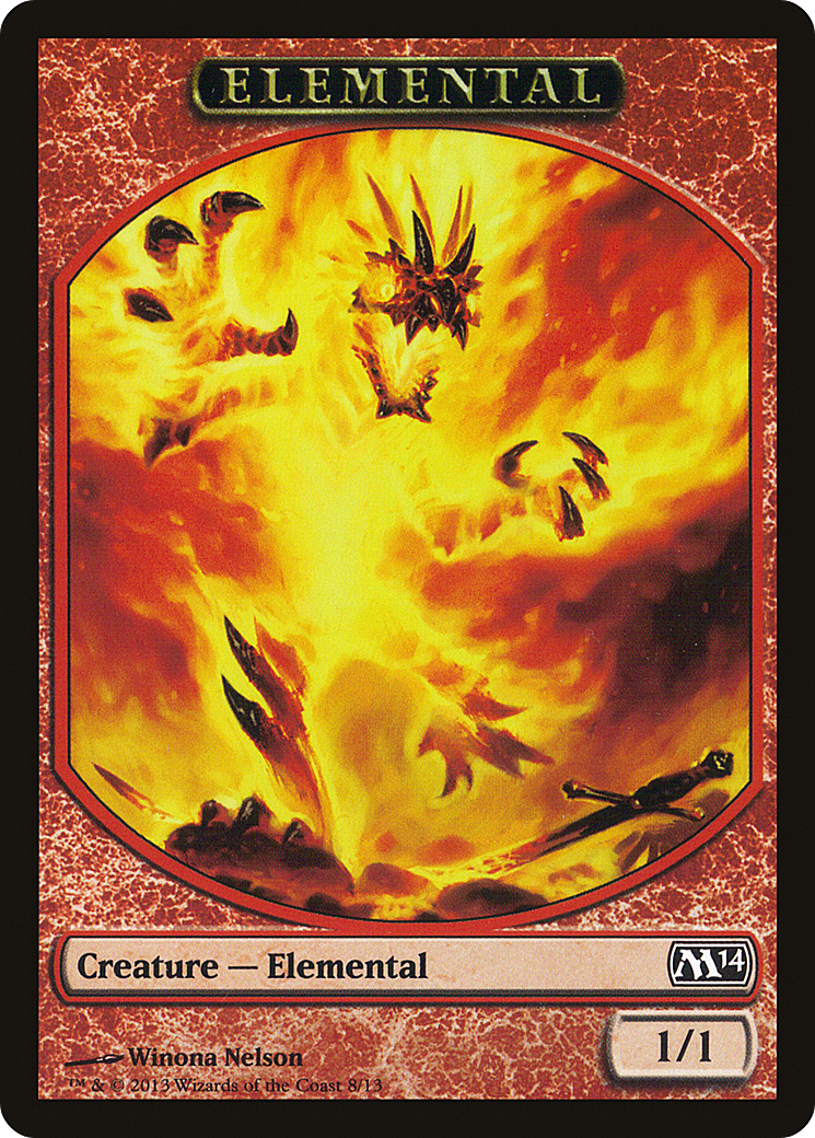 Elemental Token (Nelson) (M14-008) - Magic 2014 Tokens