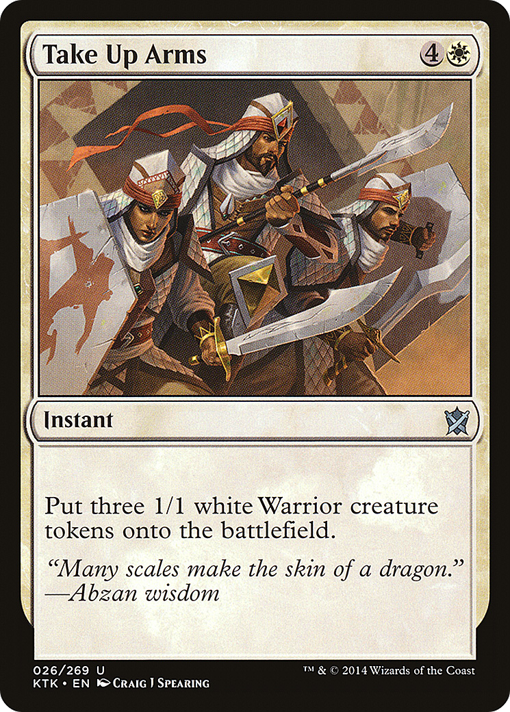 Take Up Arms (KTK-026) - Khans of Tarkir Foil