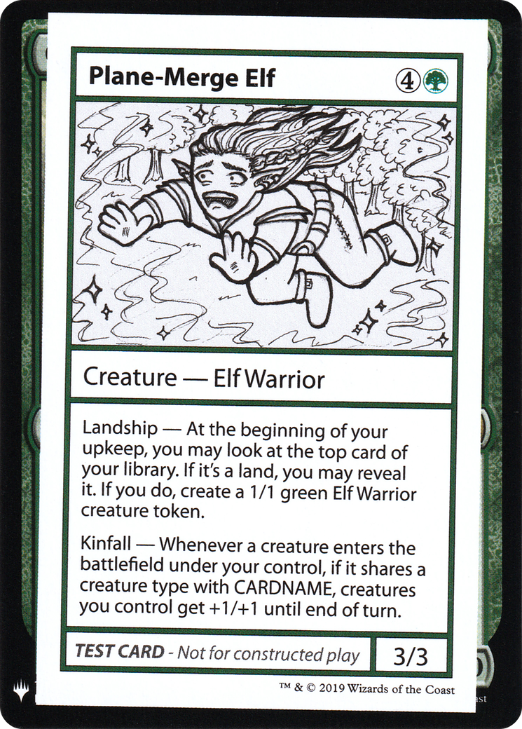 Plane-Merge Elf (CMB1-) - Mystery Booster Playtest Cards 2019