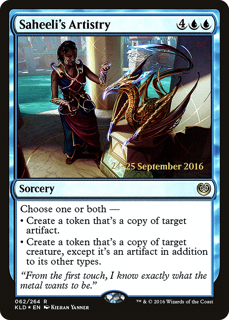 Saheeli's Artistry (PRE-062) - Kaladesh Promos Foil
