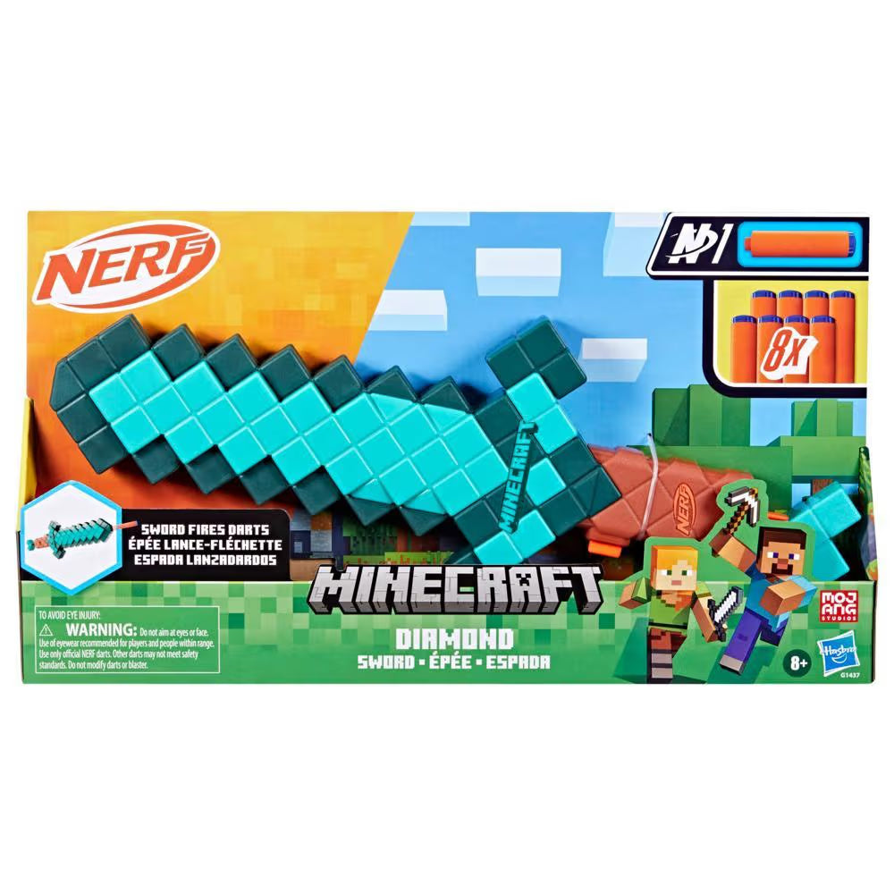 Nerf - Minecraft Diamond Sword Dart Blaster