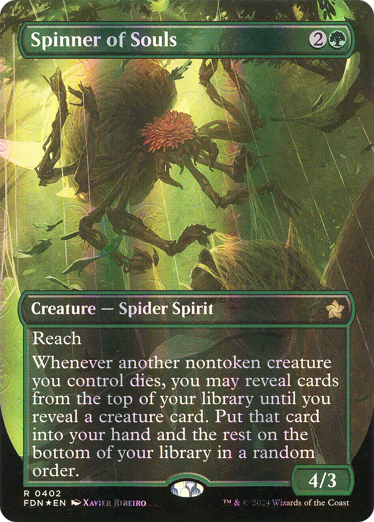 Spinner of Souls (Borderless) (Mana Foil) (FDN-402) - Foundations (Borderless) Foil