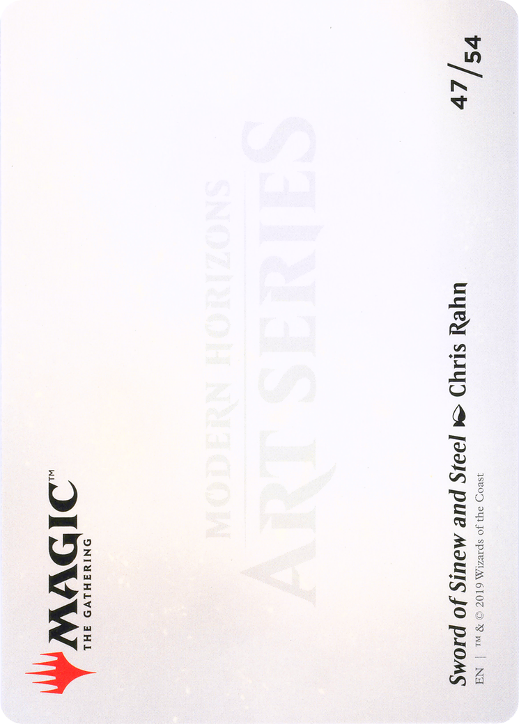 Sword of Sinew and Steel // Sword of Sinew and Steel (AMH1-047) - Modern Horizons Art Series (Borderless)