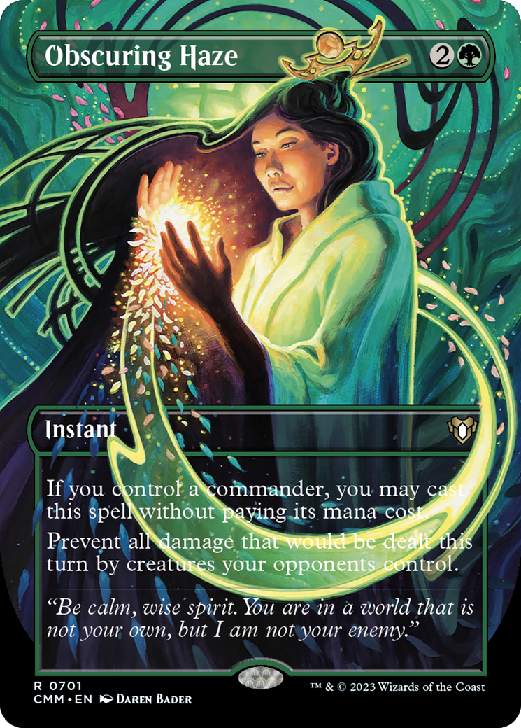 Obscuring Haze (Borderless) (CMM-701) - Commander Masters (Borderless) Foil