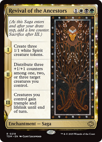 Revival of the Ancestors (TDM-218) - Tarkir: Dragonstorm: (enchantment)