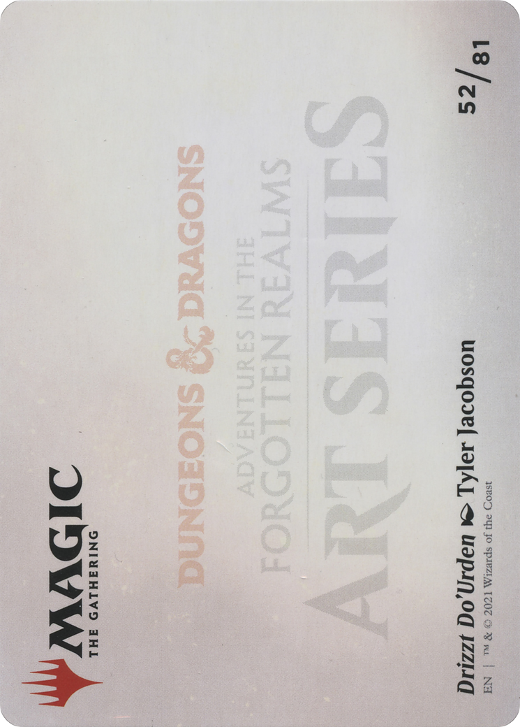 Drizzt Do'Urden // Drizzt Do'Urden (AAFR-052) - Adventures in the Forgotten Realms Art Series (Borderless) Foil