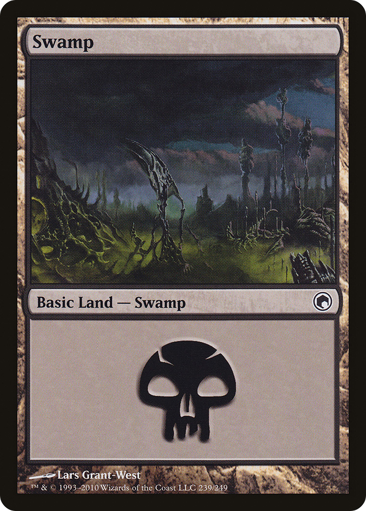 Swamp (239) (SOM-239) - Scars of Mirrodin Foil