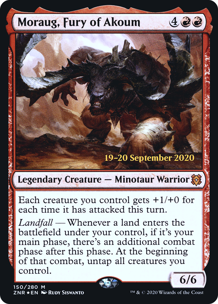 Moraug, Fury of Akoum (PRE-150) - Zendikar Rising Promos Foil