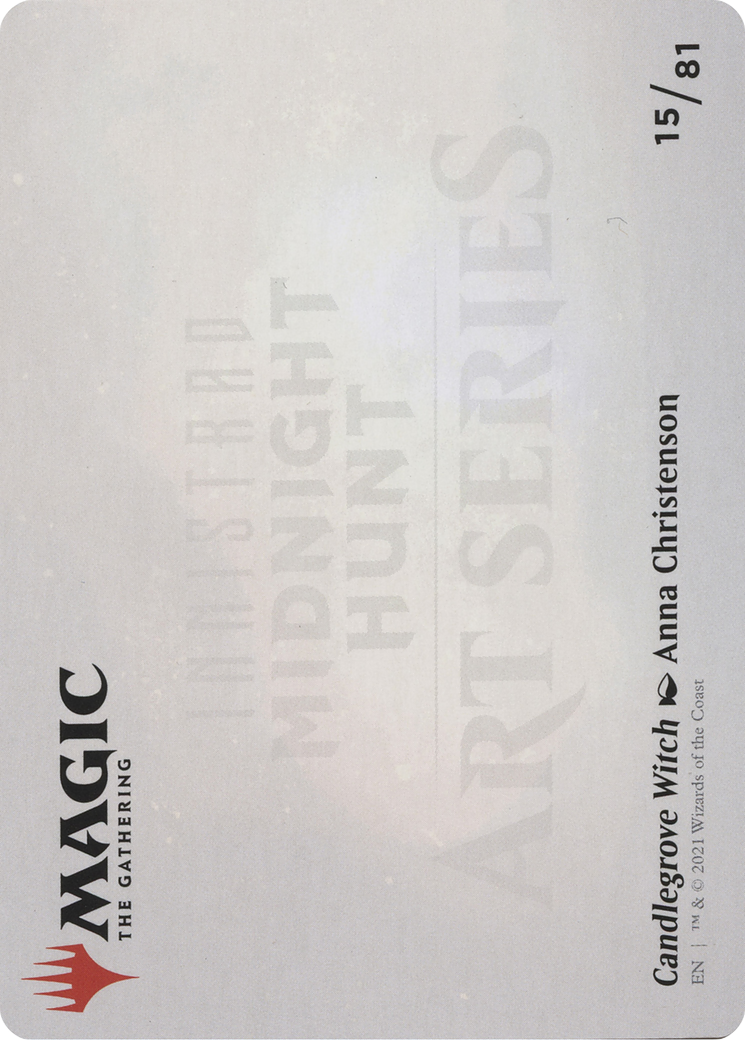 Candlegrove Witch // Candlegrove Witch (AMID-015) - Midnight Hunt Art Series (Borderless) Foil