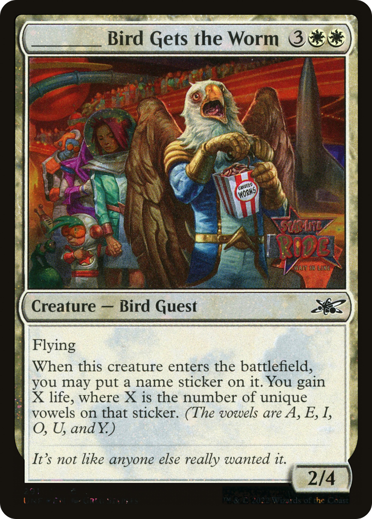 _____ Bird Gets the Worm (Galaxy Foil) (UNF-291) - Unfinity Foil