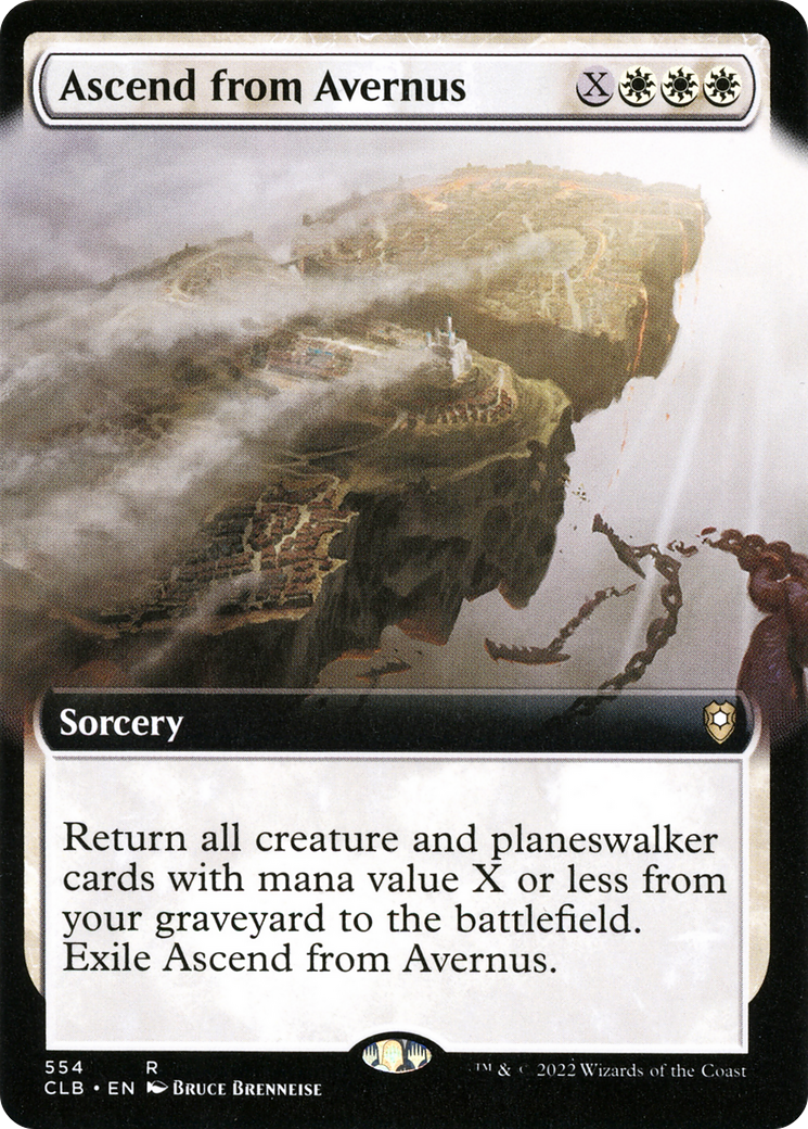 Ascend from Avernus (Extended Art) (CLB-554) - Commander Legends: Battle for Baldur's Gate: (Extended Art)