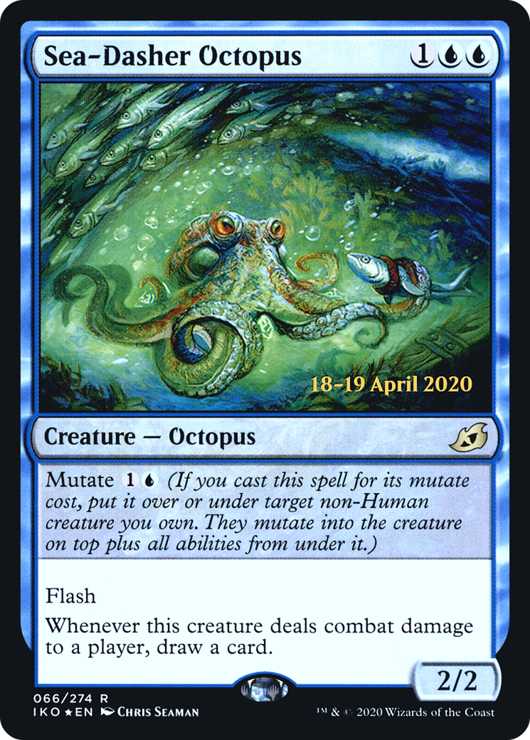 Sea-Dasher Octopus (PRE-066) - Ikoria: Lair of Behemoths Promos Foil