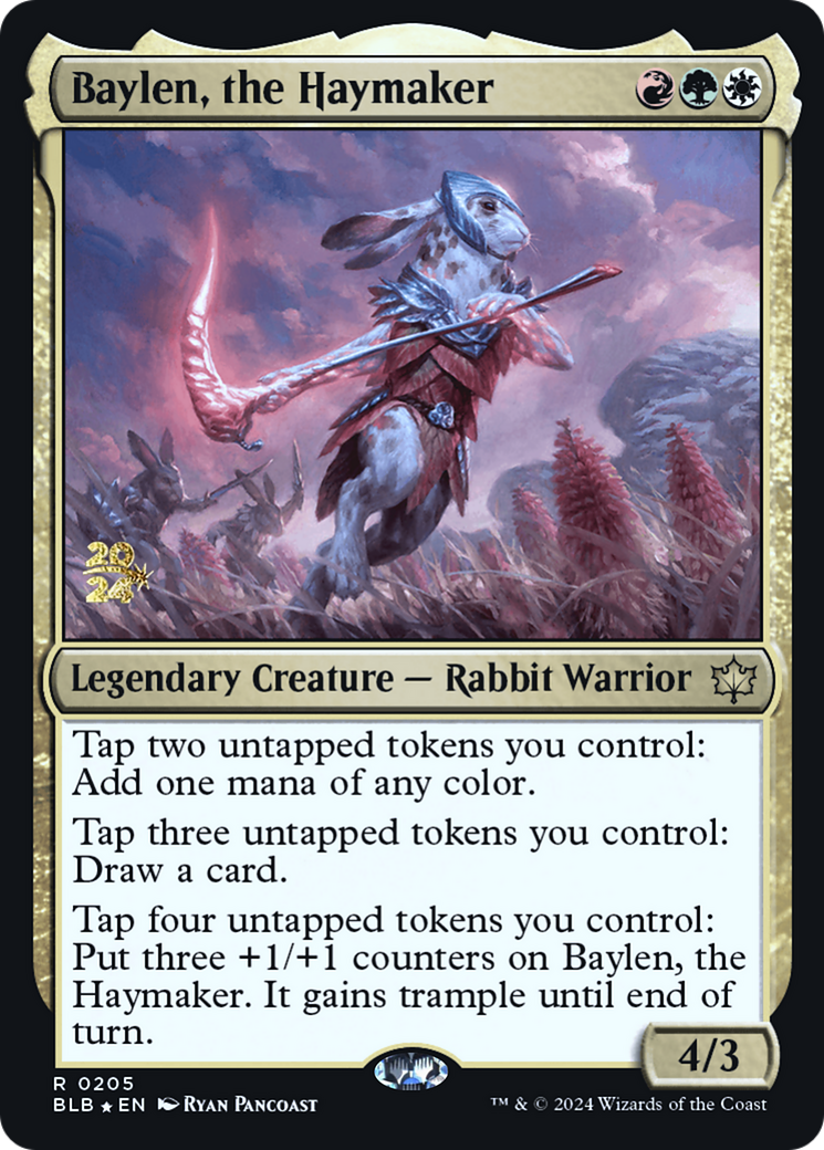 Baylen, the Haymaker (PRE-205) - Bloomburrow Promos Foil