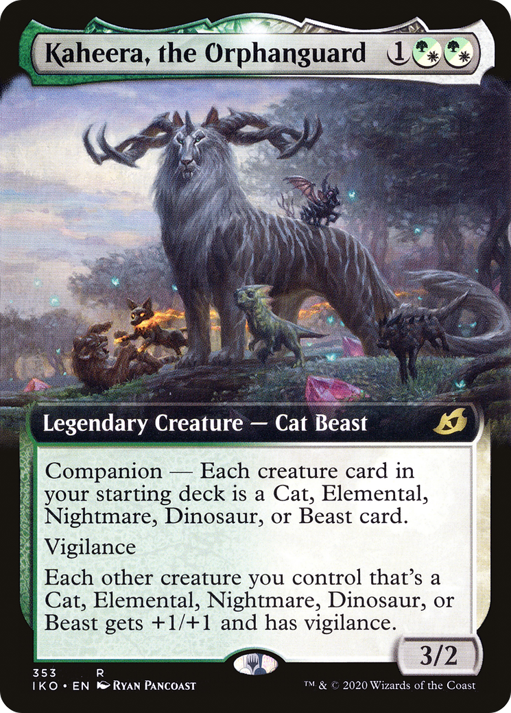 Kaheera, the Orphanguard (Extended Art) (IKO-353) - Ikoria: Lair of Behemoths: (companion, Extended Art)
