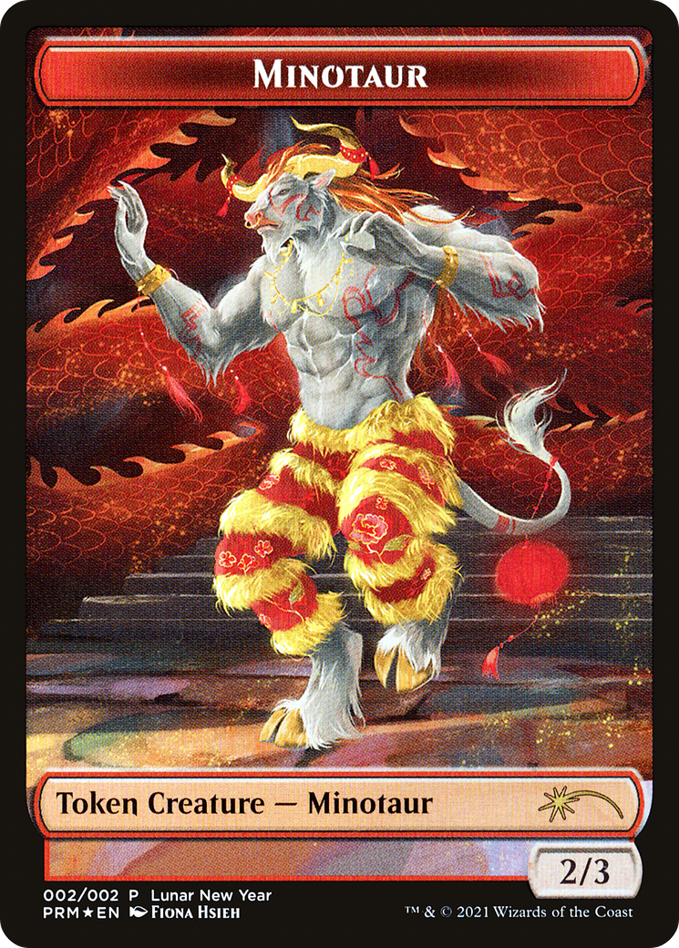 Minotaur Token (2021 Lunar New Year Promo) (UMP-002) - Year of the Ox 2021 Foil