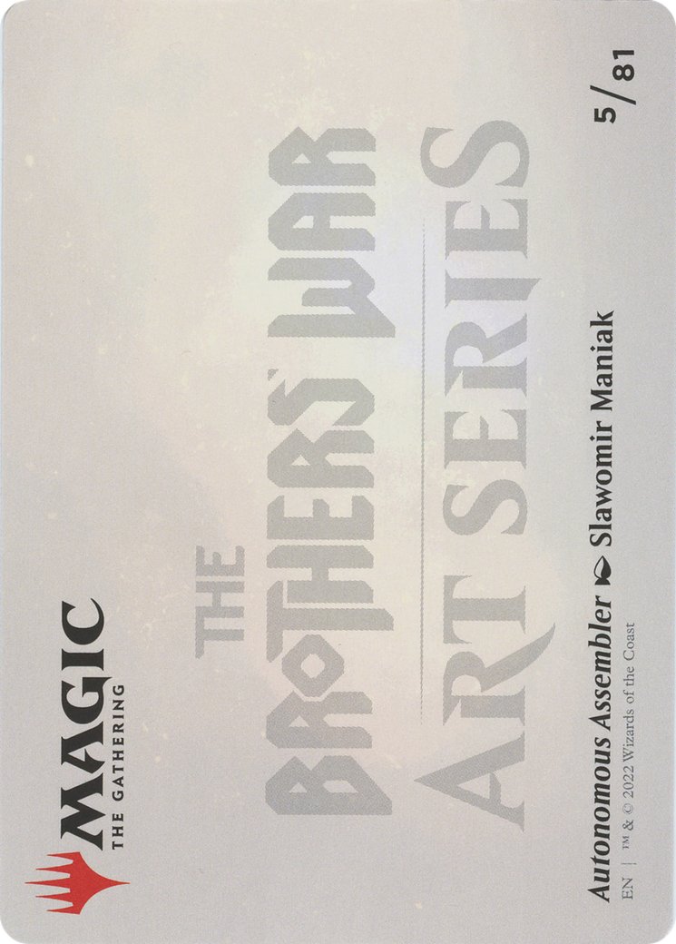 Autonomous Assembler // Autonomous Assembler (ABRO-005) - The Brothers' War Art Series (Borderless)