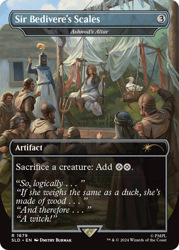 Sir Bedivere's Scales - Ashnod's Altar (SLD-1679) - Secret Lair Drop / Sir Bedivere's Scales (Borderless) Foil