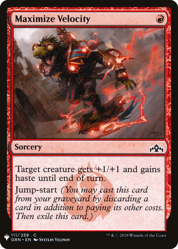 Maximize Velocity (LIST-GRN-111) - The List