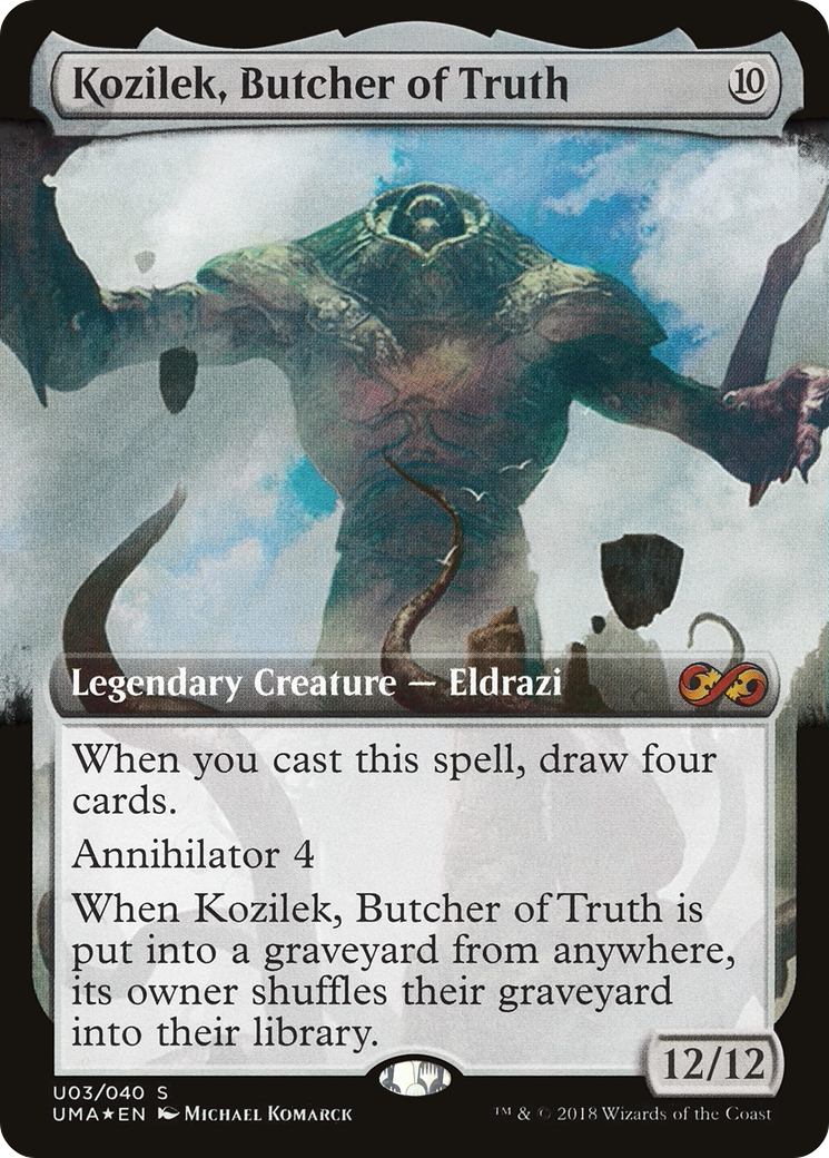 Kozilek, Butcher of Truth (UMA:BT-U03) - Ultimate Box Topper: (Extended Art) Foil