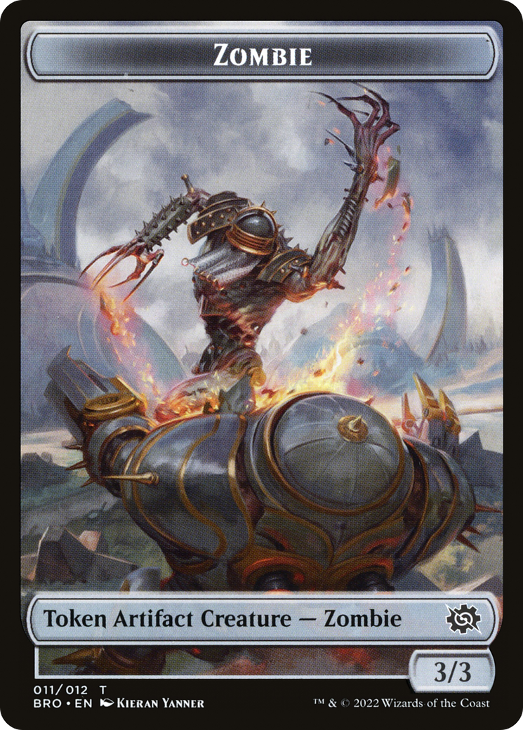 Zombie (TBRO-011) - The Brothers' War Tokens Foil
