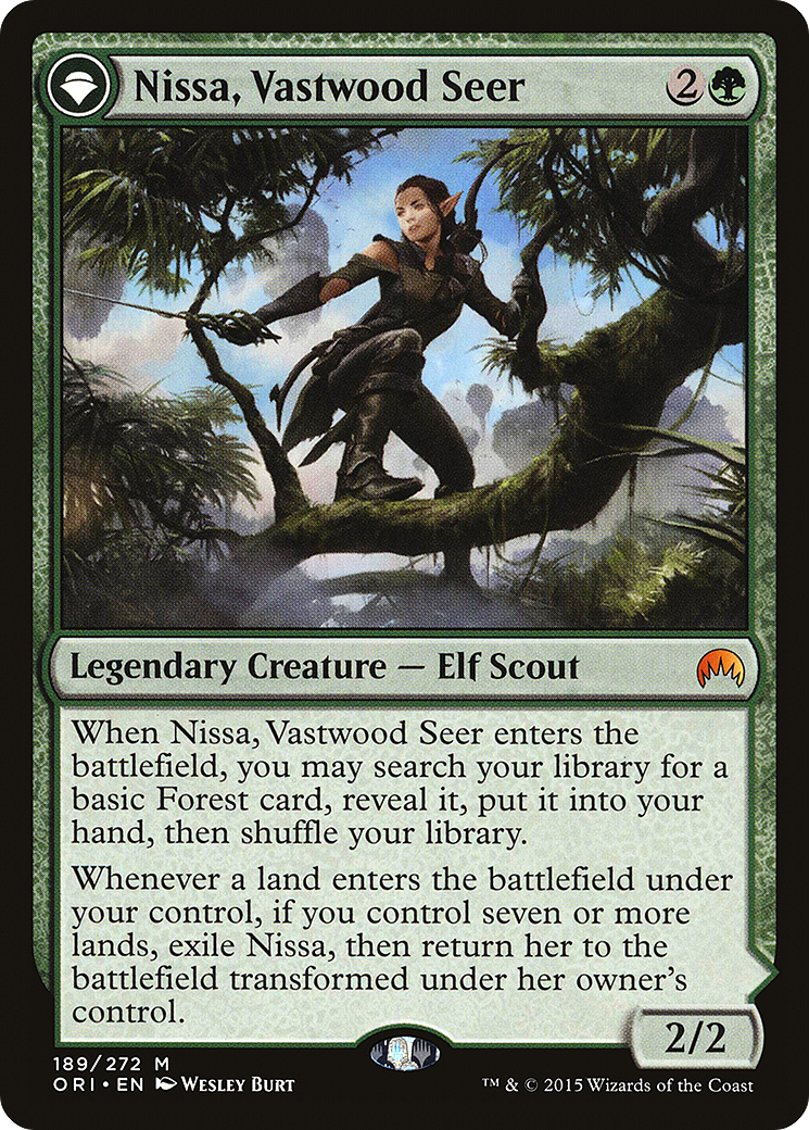 Nissa, Vastwood Seer (ORI-189) - Magic Origins: (originpwdfc)