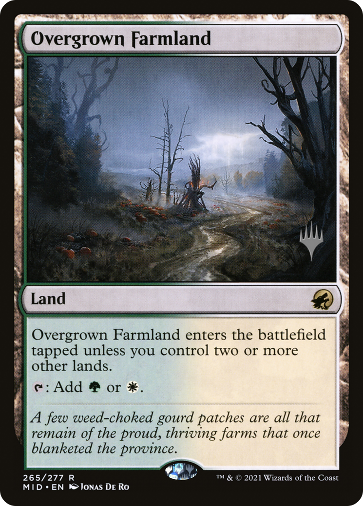 Overgrown Farmland (PPMID-265) - Innistrad: Midnight Hunt Promos