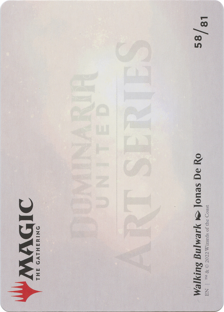 Walking Bulwark // Walking Bulwark (ADMU-058) - Dominaria United Art Series (Borderless)