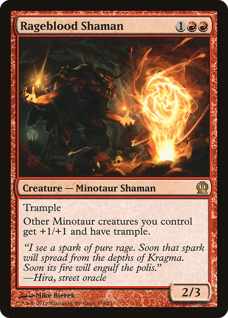 Rageblood Shaman (THS-138) - Theros Foil