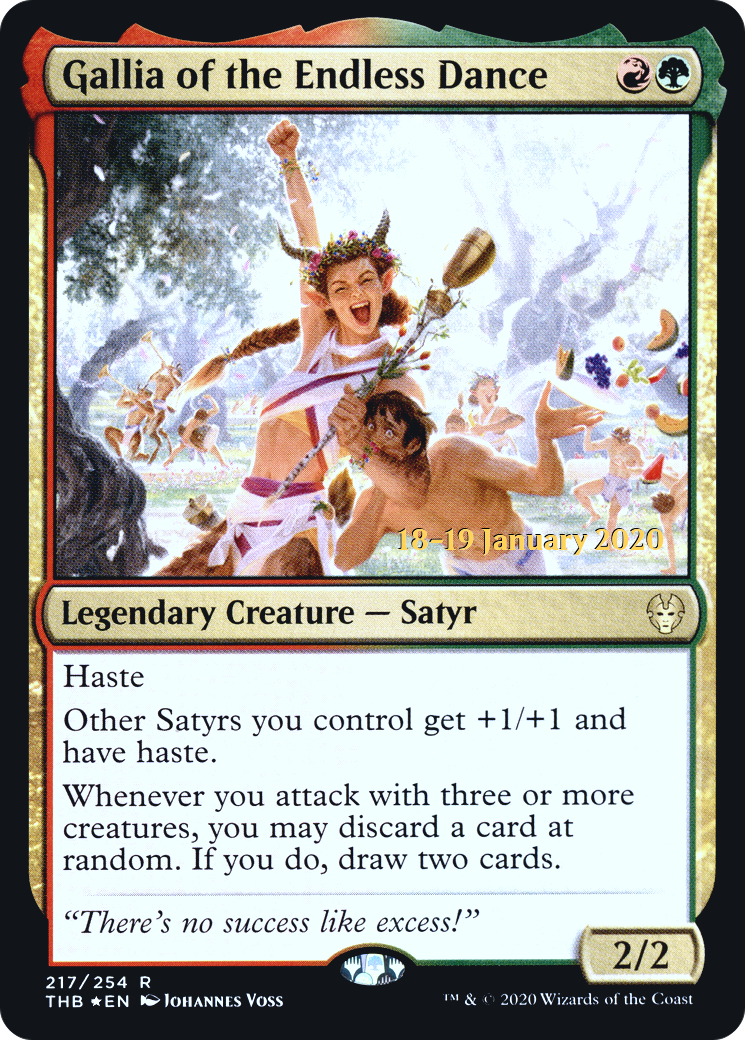 Gallia of the Endless Dance (PRE-217) - Theros Beyond Death Promos Foil