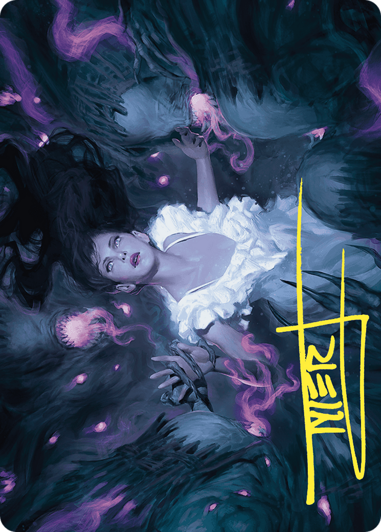 Neva, Stalked by Nightmares // Neva, Stalked by Nightmares (AWOE-030) - Wilds of Eldraine Art Series (Borderless) Foil