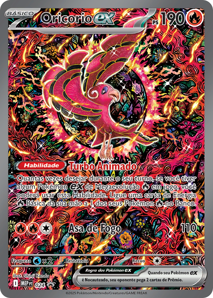 Mega Charizard X ex 023 & Oricorio EX 024 Promo - Holofoil ME Mega Evolution Promo