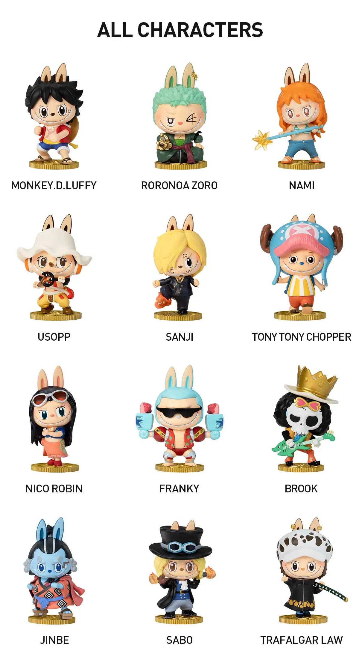 Labubu - THE MONSTERS x One Piece Series Figurine Blind Box