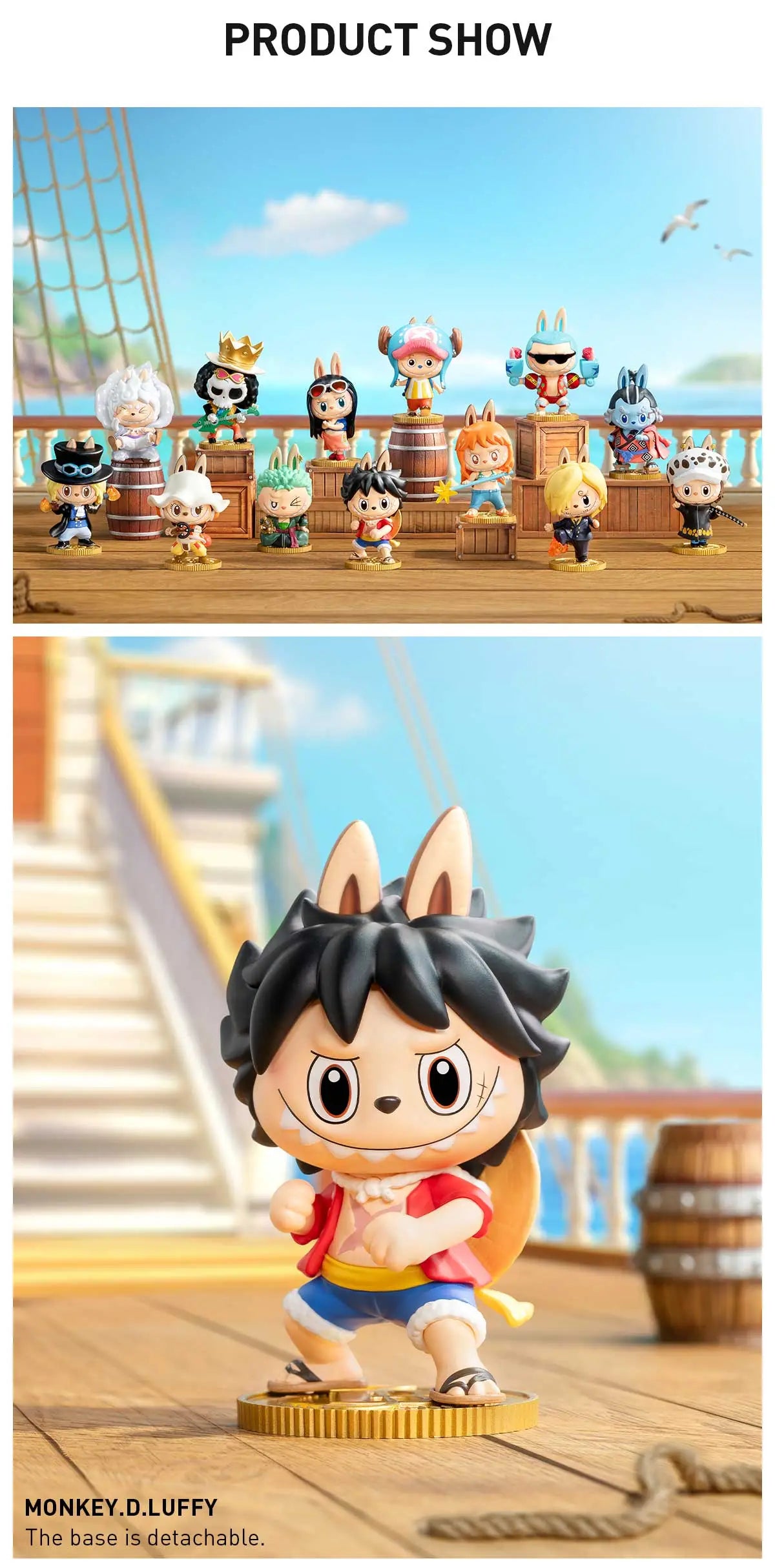 Labubu - THE MONSTERS x One Piece Series Figurine Blind Box