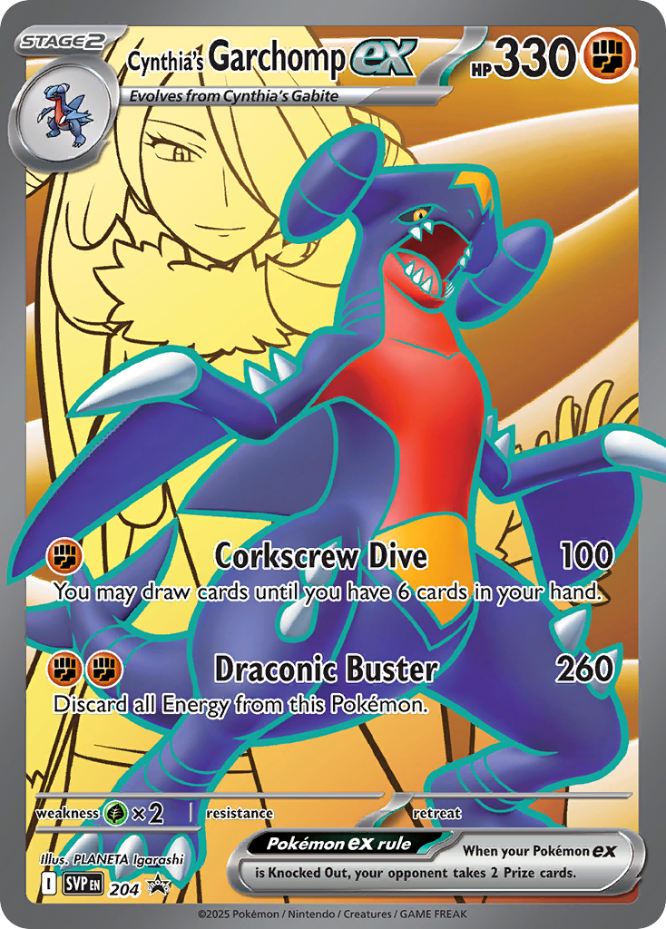 Cynthia's Garchomp ex (204) [Scarlet & Violet: Black Star Promos]