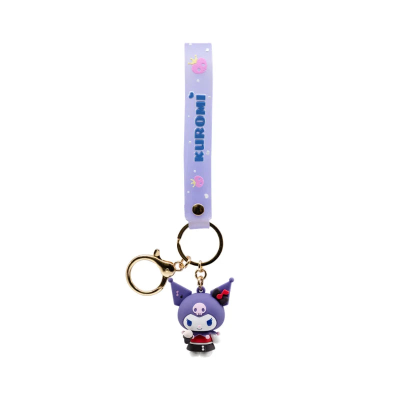 YuMe: Hello Kitty Kuromi Cute Outfit Keychain & Strap (S1)